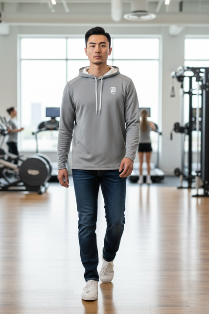 Adidas Men's Textured Midweight Hoodie